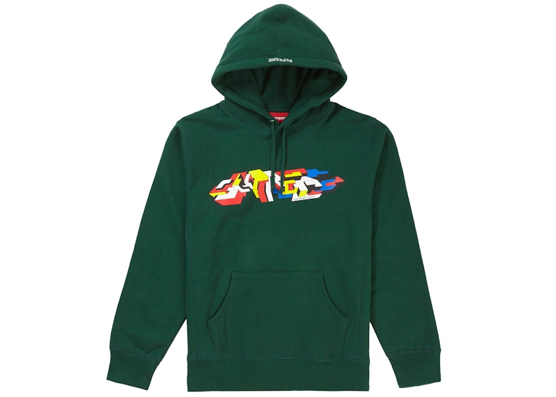 Supreme Delta Logo Hooded Sweatshirt Dark Green