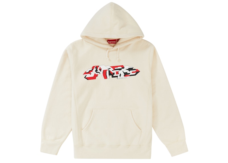 Supreme Delta Logo Hooded Sweatshirt Natural