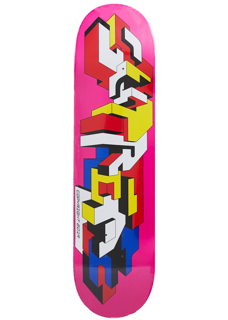 Supreme Delta Logo Skateboard Deck Magenta