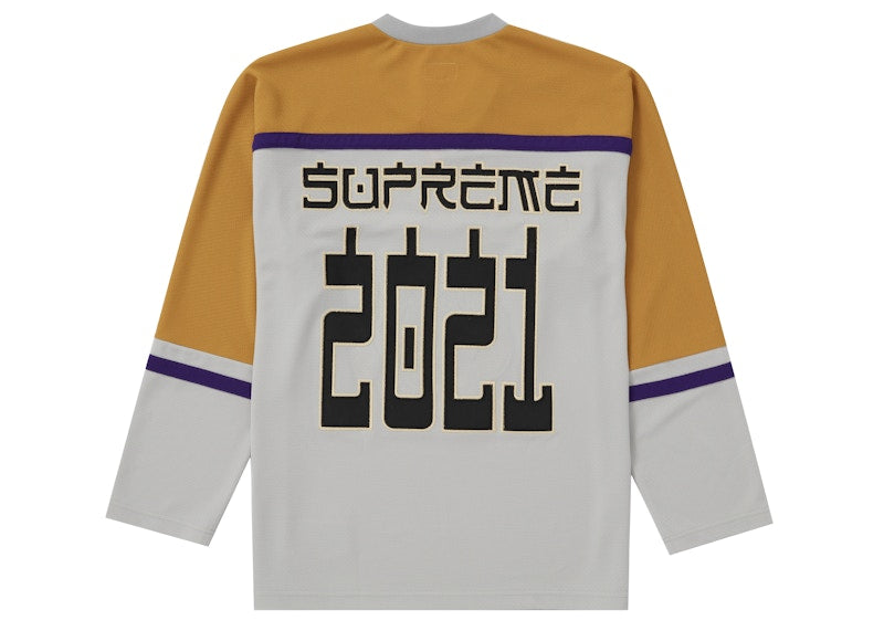Supreme Demon Hockey Jersey Grey
