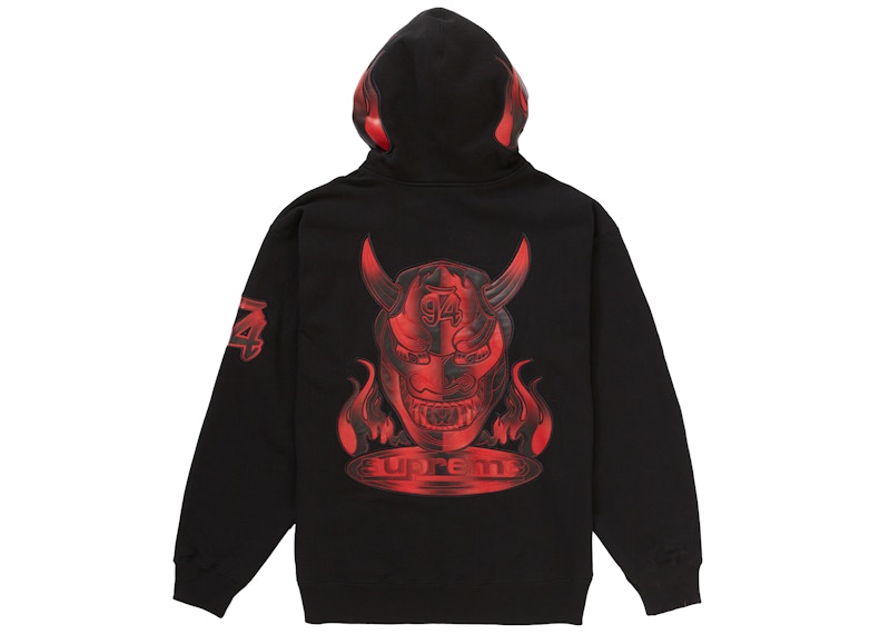 Supreme Demon Zip Up Hooded Sweatshirt Black