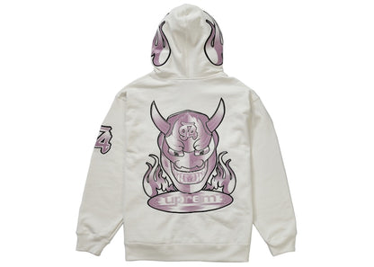 Supreme Demon Zip Up Hooded Sweatshirt White