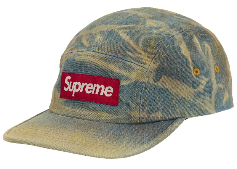 Supreme Denim Camp Cap (FW25) Washed Indigo