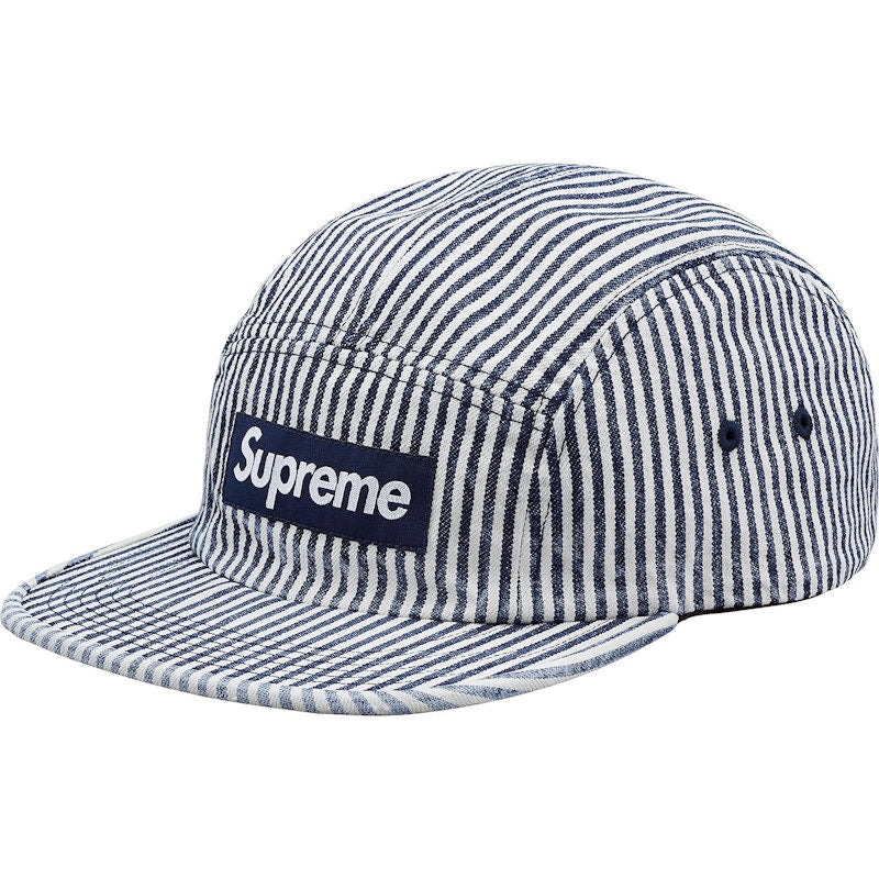 Supreme Denim Camp Cap Indigo Stripe