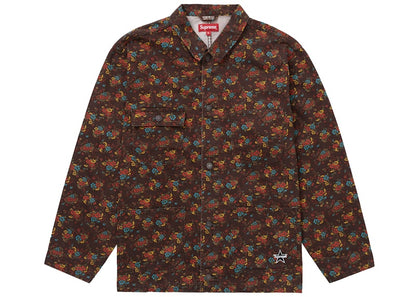 Supreme Denim Chore Coat Coat (SS22) Flowers