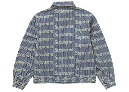 Supreme Denim Chore Trucker Jacket Stripe