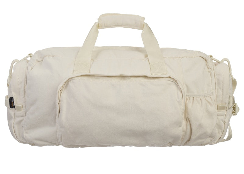 Supreme Denim Duffle Bag White
