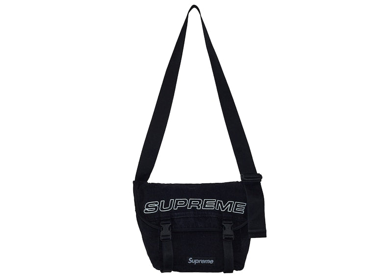 Supreme Denim Messenger Bag Black