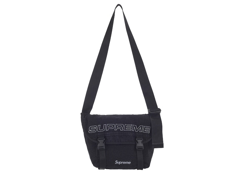 Supreme Denim Messenger Bag Black