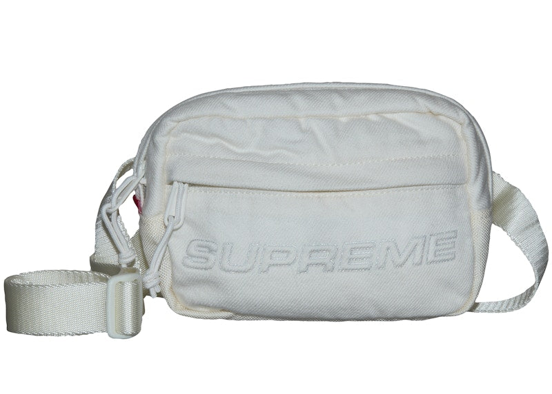 Supreme Denim Mini Shoulder Bag White