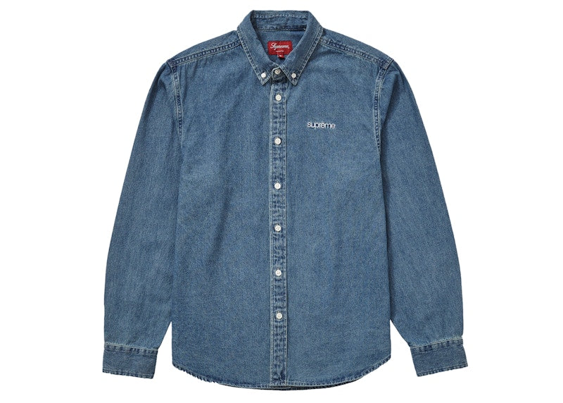 Supreme Denim Shirt Blue