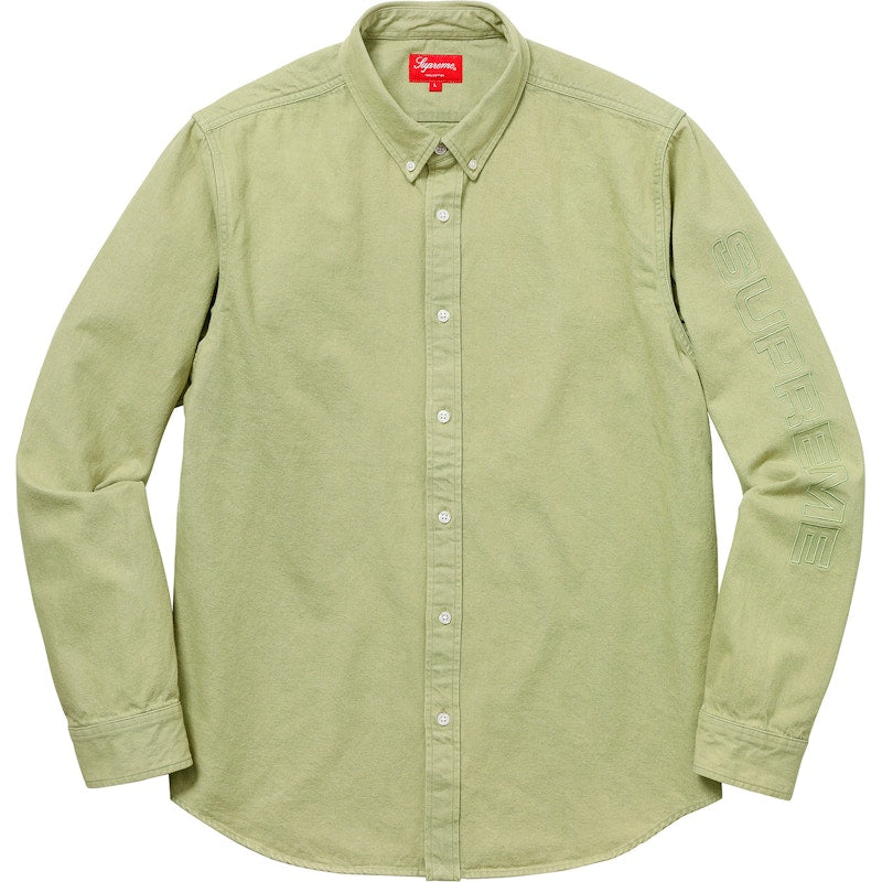 Supreme Denim Shirt Lime