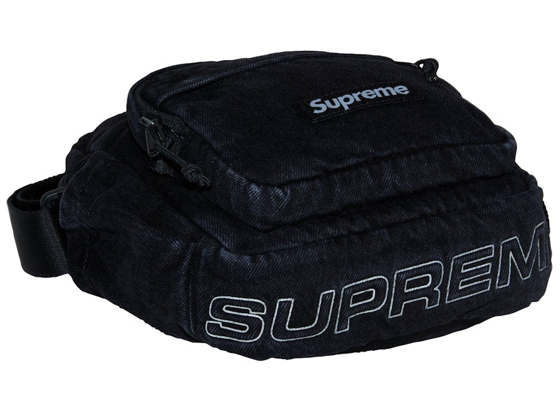 Supreme Denim Shoulder Bag Black