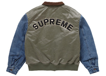 Supreme Denim Sleeve MA-1 Olive