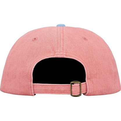 Supreme Denim Suede Compact Logo 6-Panel Pink