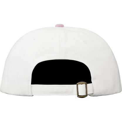 Supreme Denim Suede Compact Logo 6-Panel White