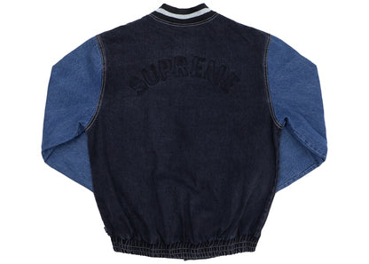Supreme Denim Varsity Jacket Black