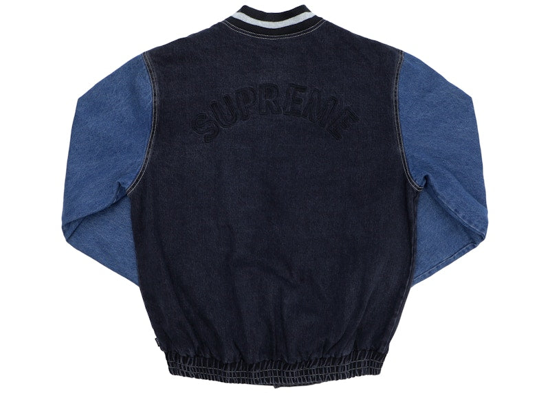 Supreme Denim Varsity Jacket Black
