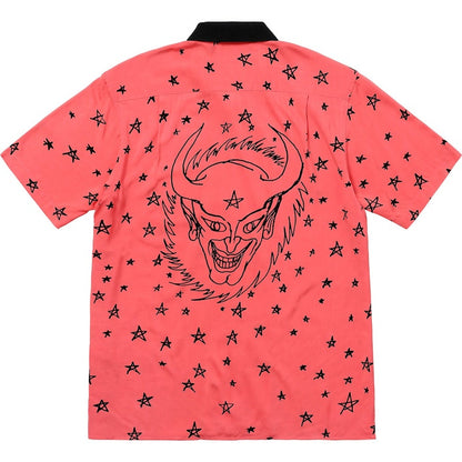 Supreme Devil Rayon Shirt Coral