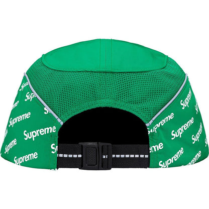 Supreme Diagonal Logo Side Panel Camp Cap Kelly Green
