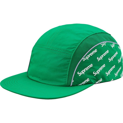 Supreme Diagonal Logo Side Panel Camp Cap Kelly Green