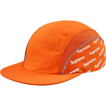 Supreme Diagonal Logo Side Panel Camp Cap Orange