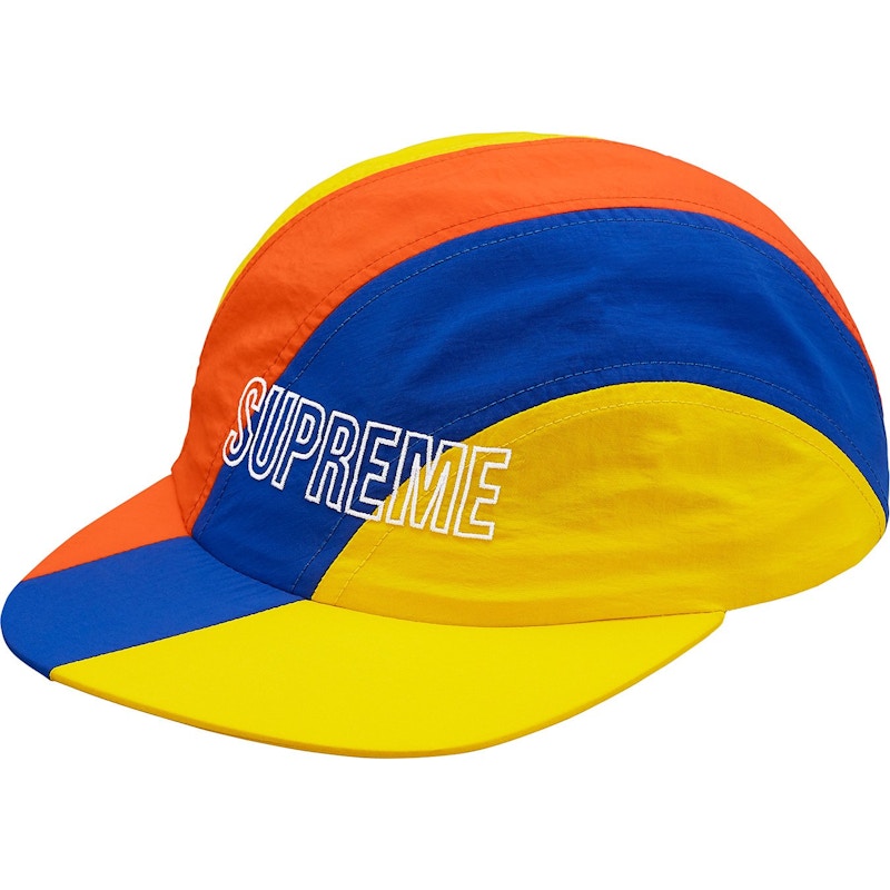 Supreme Diagonal Stripe Nylon Hat Yellow