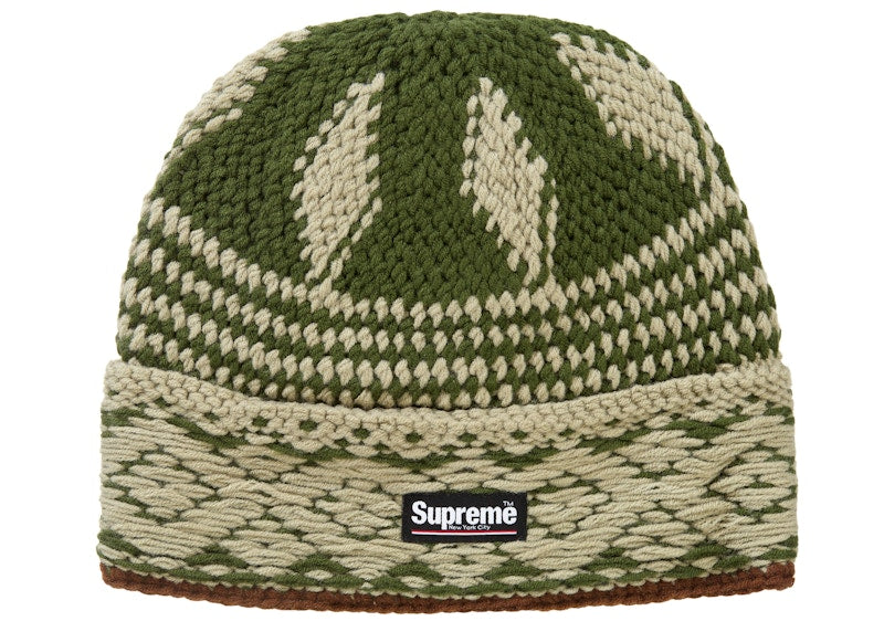 Supreme Diamond Beanie Green