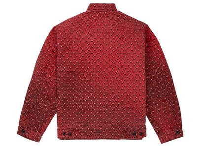 Supreme Diamond Plate Work Jacket Red
