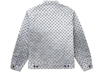 Supreme Diamond Plate Work Jacket White