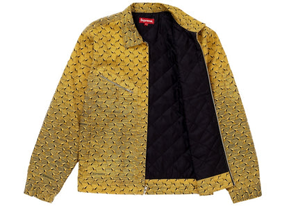 Supreme Diamond Plate Work Jacket Yellow