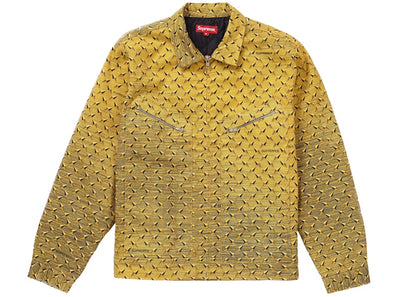 Supreme Diamond Plate Work Jacket Yellow