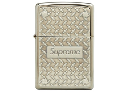 Supreme Diamond Plate Zippo Metal