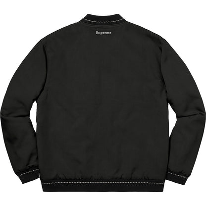 Supreme Diamond Rayon Bomber Black