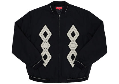 Supreme Diamond Rayon Bomber Black