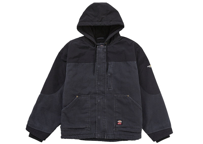 Supreme Dickies Cordura Hooded Work Jacket Black Denim