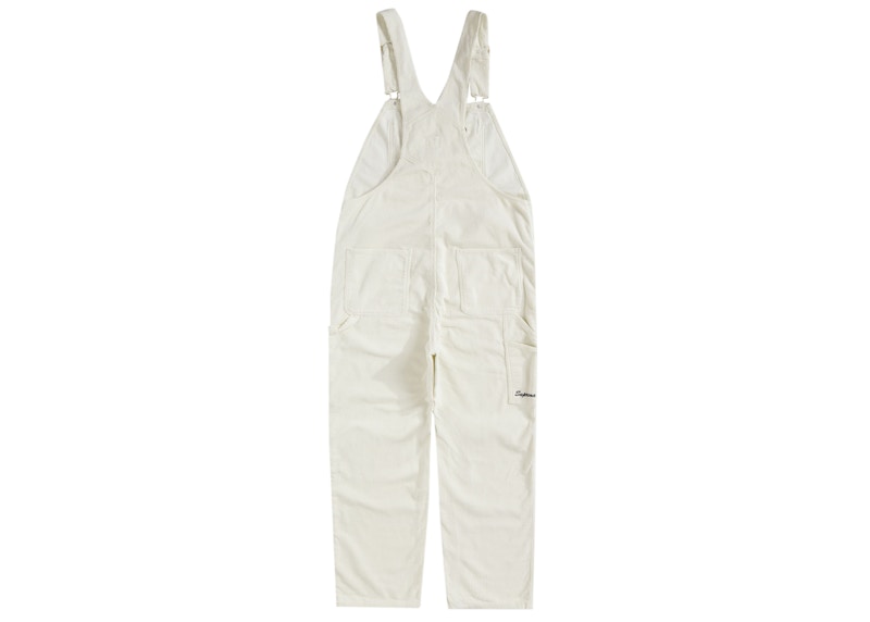 Supreme Dickies Corduroy Overalls White