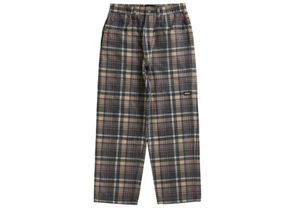 Supreme Dickies Double Knee Baggy Jean Black Plaid