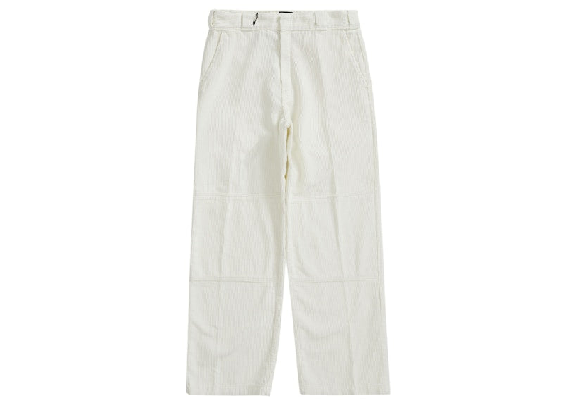 Supreme Dickies Double Knee Corduroy Work Pant White