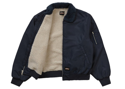 Supreme Dickies Fur Collar Bomber Jacket Navy