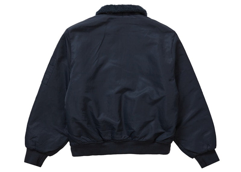 Supreme Dickies Fur Collar Bomber Jacket Navy