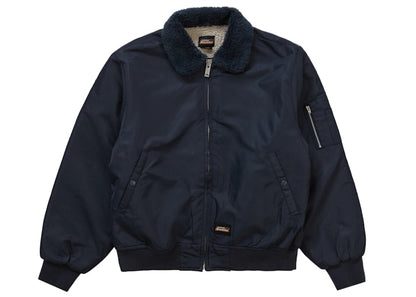 Supreme Dickies Fur Collar Bomber Jacket Navy
