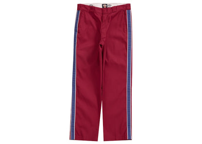 Supreme Dickies Stripe 874 Work Pant Maroon