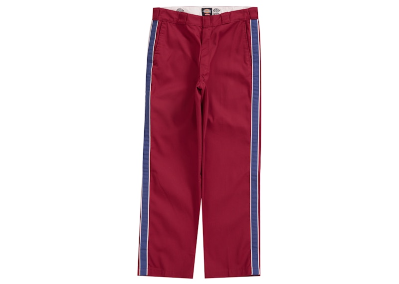 Supreme Dickies Stripe 874 Work Pant Maroon