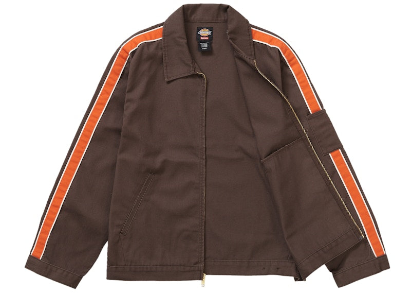 Supreme Dickies Stripe Eisenhower Jacket Brown
