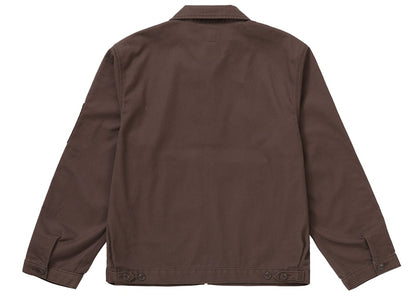 Supreme Dickies Stripe Eisenhower Jacket Brown