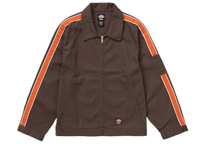 Supreme Dickies Stripe Eisenhower Jacket Brown