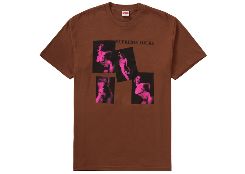 Supreme Supreme Dicks Tee Brown
