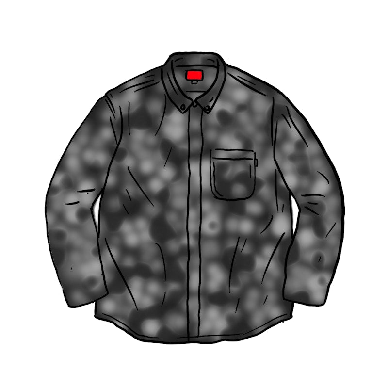 Supreme Digi Floral Corduroy Shirt Black