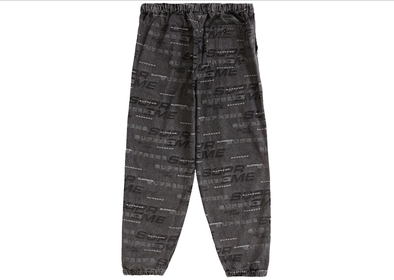 Supreme Dimensions Logo Denim Skate Skate Pant Black